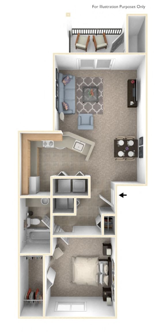 1 & 2 Bedroom Apartments in Perrysburg, OH Tracy Creek Apartment Homes